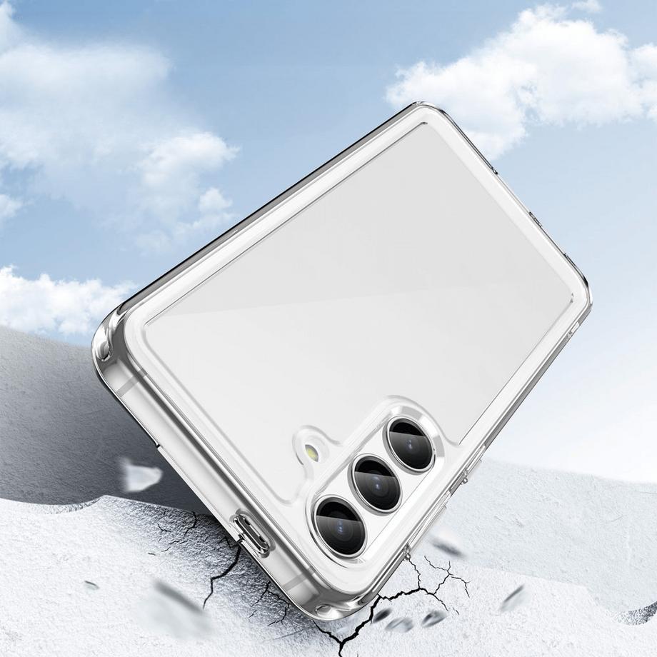 Cover-Discount  Galaxy S25+ Plus - Custodia protettiva in acrilico con bordo rialzato 