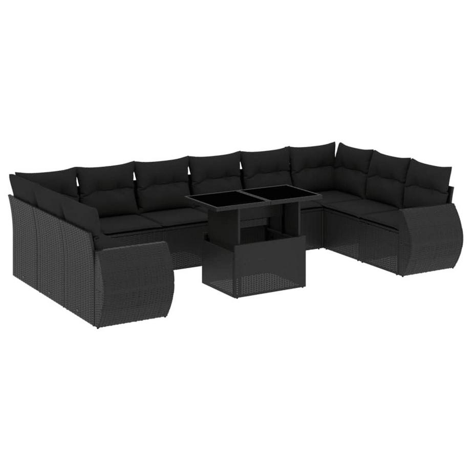 Ensemble de canapés de jardin rotin synthétique