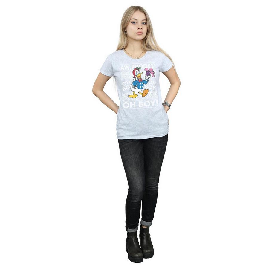 Disney Donald Duck T-Shirt di Natale  