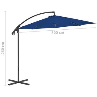 VidaXL Parasol d'extérieur en porte-à-faux  