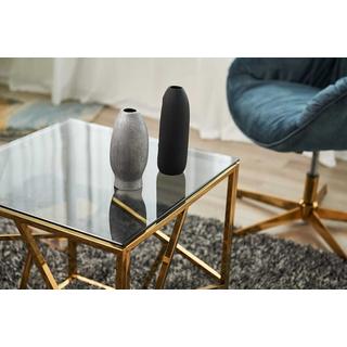 mutoni Beistelltisch Klubstix Metall Glas gold 55  