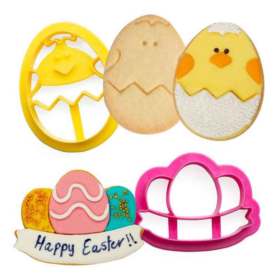 Decora Set di tagliabiscotti Pasqua 2 pezzi  