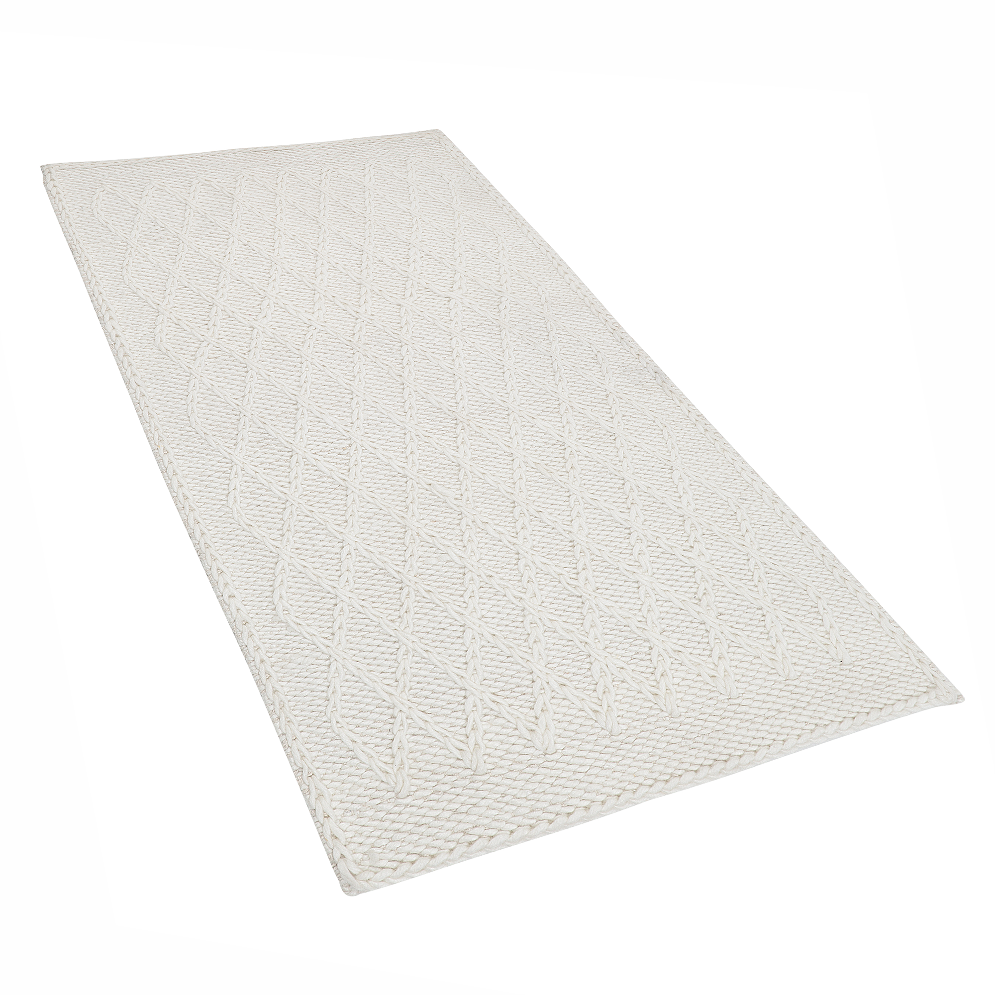 Beliani Tapis en Laine Moderne ERZIN  