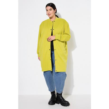 Studio Untold Oversized Long Bomberjacke Collegekragen  