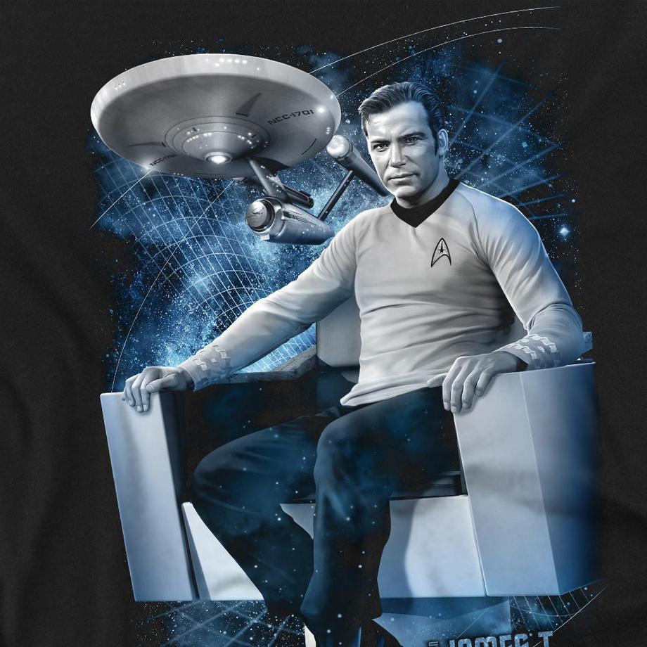 Star Trek Captain's Chair Langarm T-Shirt  