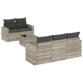 VidaXL set divano da giardino Polirattan  