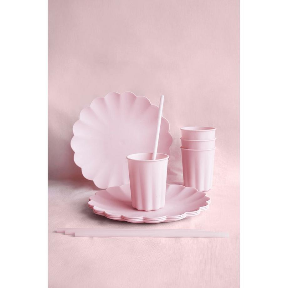 PartyDeco Assiette  Volant 4 pièces  