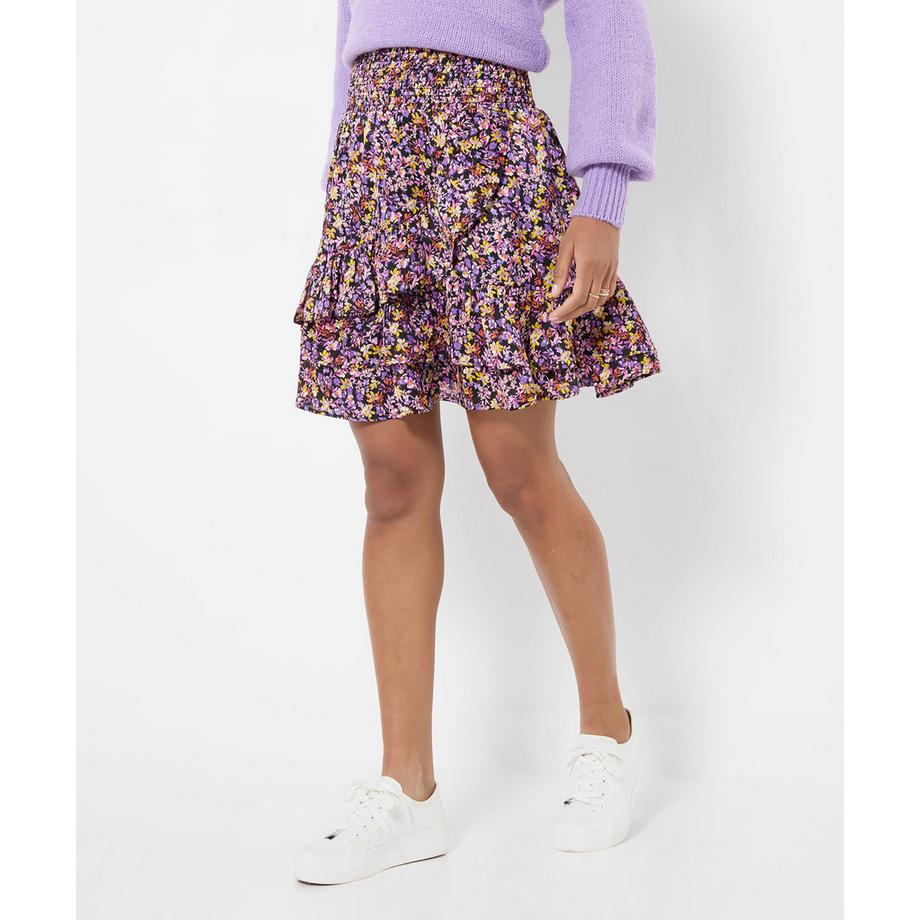 Jupe Courte à Petites Fleurs