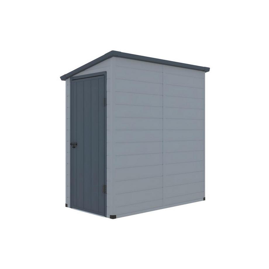 Vente-unique Casetta da giardino 2,12m² in Resina addossata Antracite - ALBERTO  