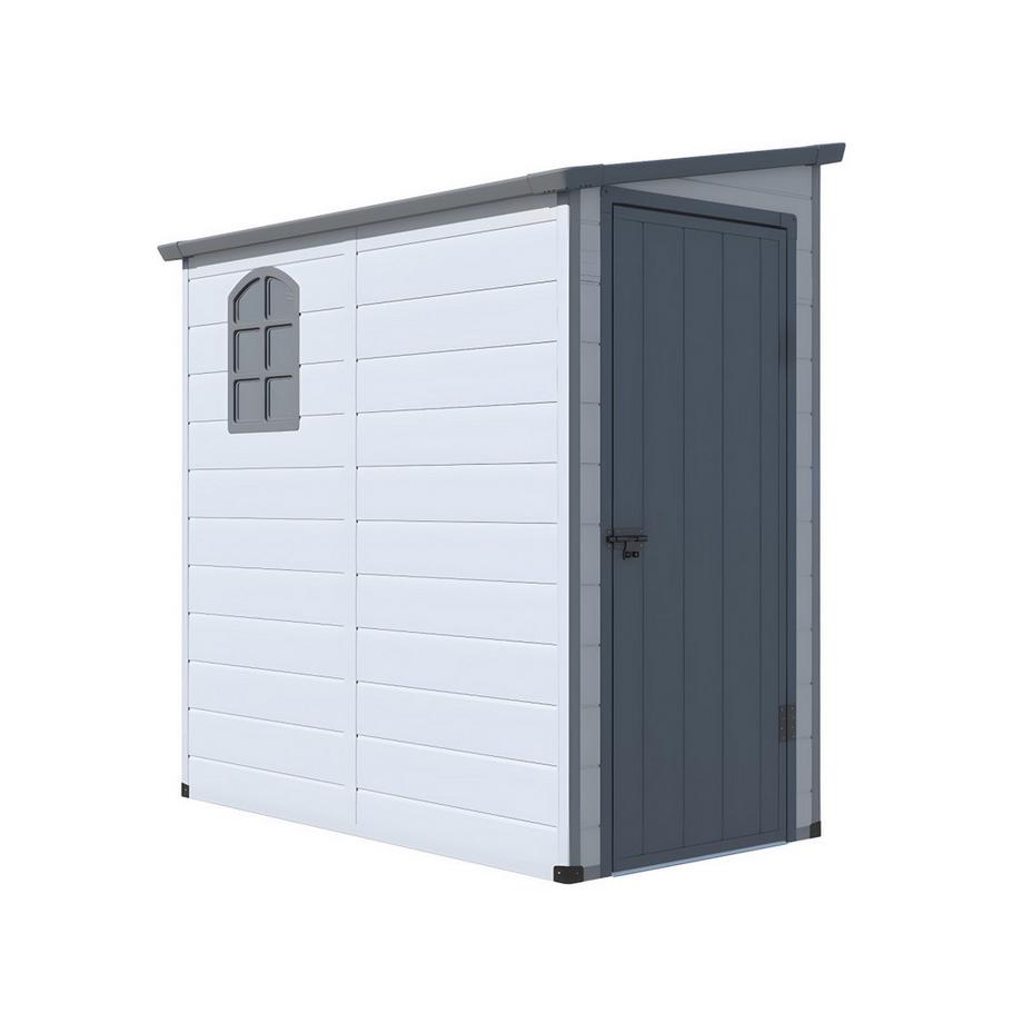 Vente-unique Casetta da giardino 2,12m² in Resina addossata Antracite - ALBERTO  