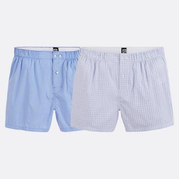2er-Set karierte Boxershorts