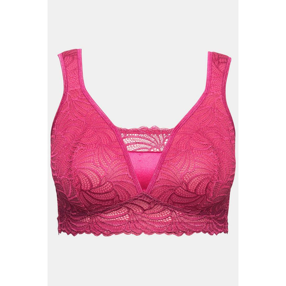 Ulla Popken Spitzen Bralette ohne Bügel  