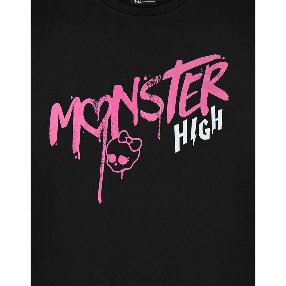 Monster High T-Shirt Manches Courtes Imprimé Graphique  