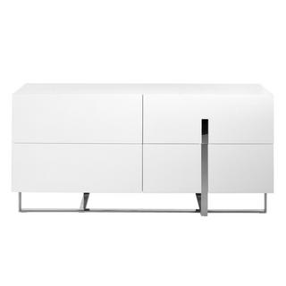 ANGEL CERDA Sideboard ausem Holz und verchromtem Stahl  