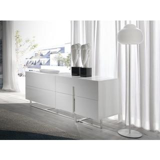 ANGEL CERDA Weißes Sideboard mit Stahlbeinen  