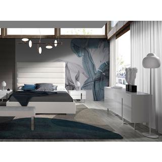 ANGEL CERDA Sideboard ausem Holz und verchromtem Stahl  