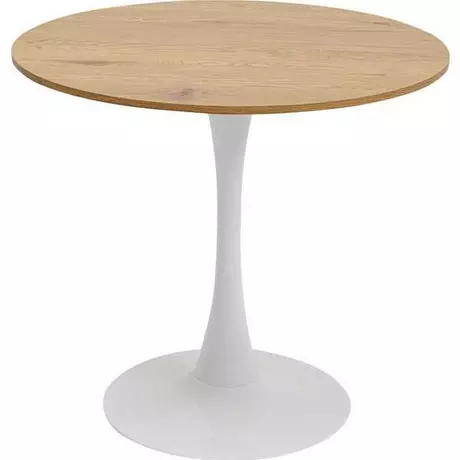Table de repas ronde design couleur chêne sauvage