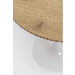 KARE Design Table Schickeria aspect chêne blanc rond 80  