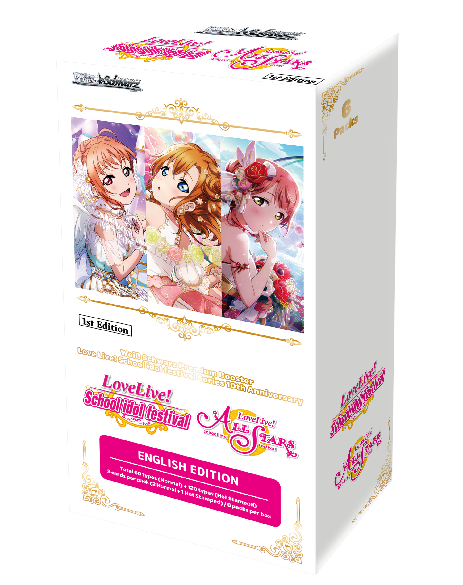 Bushiroad  Love Live! School Idol Festival Series 10th Anniversary Display (6 Packs) - Weiss Schwarz TCG - EN 