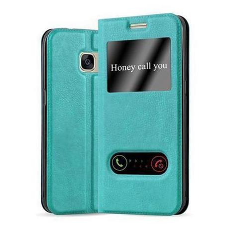 Cadorabo  Housse compatible avec Samsung Galaxy S7 - Coque de protection avec fermeture magnétique, fonction de support et 2 fenêtres de visualisation 