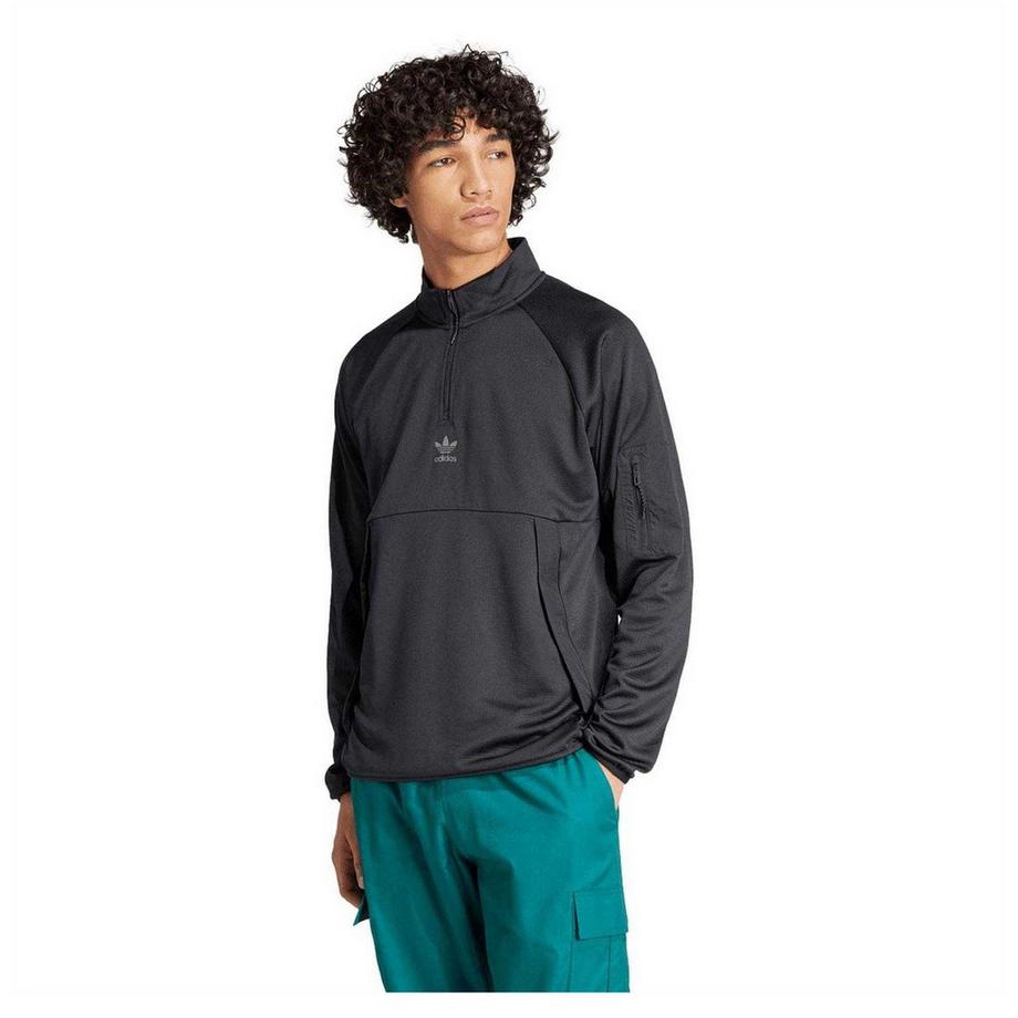 adidas  Originals Felpa Regolare Cerniera Ad Un Quarto 