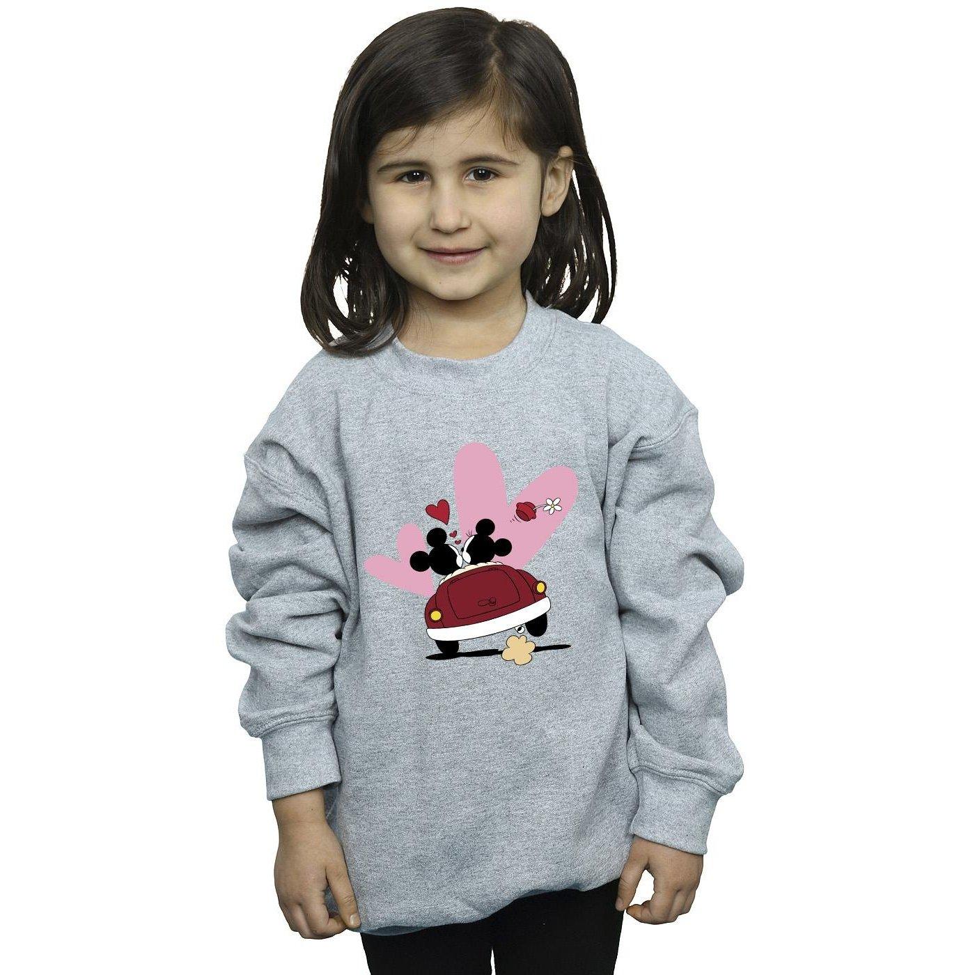 Disney  Mickey Mouse Car Print Sweatshirt 