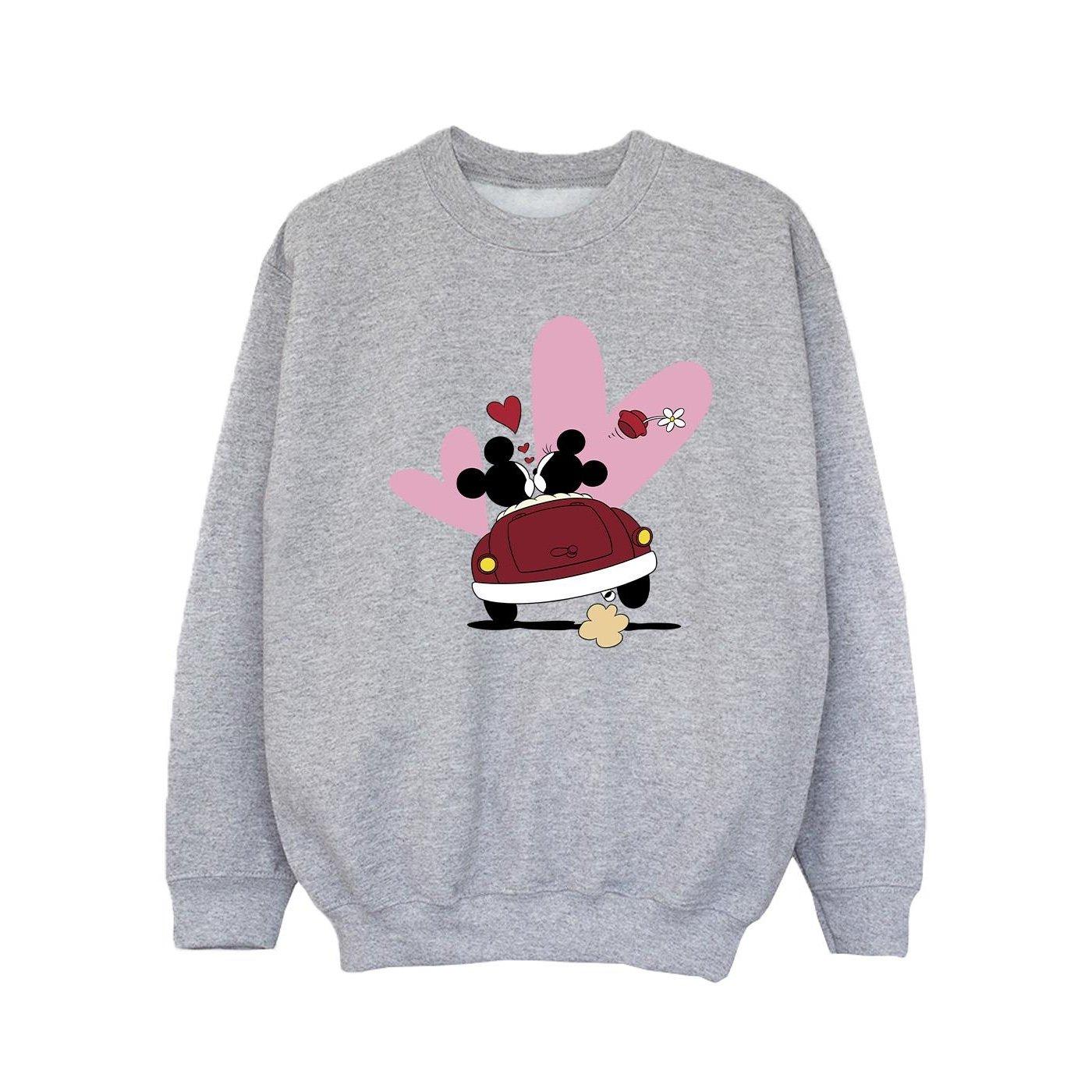 Disney  Mickey Mouse Car Print Sweatshirt 