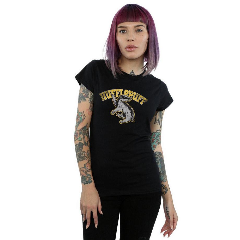 Harry Potter Hufflepuff Dachs Print T-Shirt  