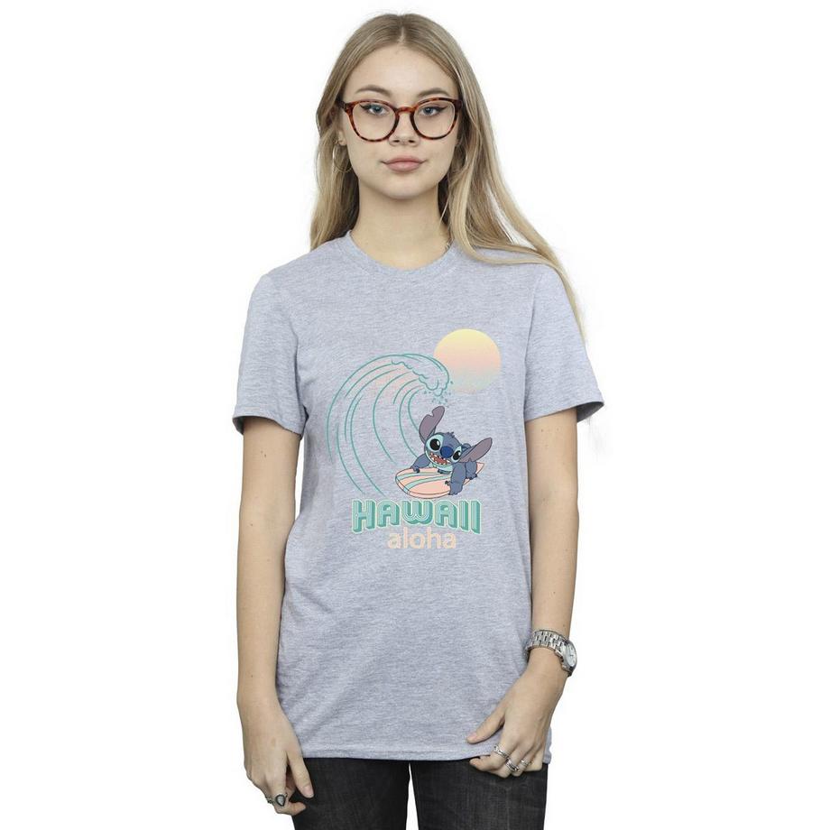 Disney Stitch Hawaii Aloha T-Shirt Imprimé Graphique  