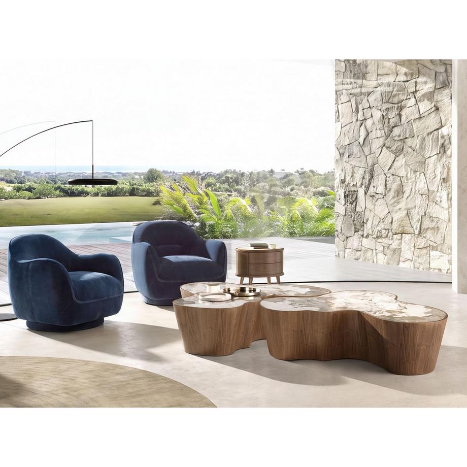 ANGEL CERDA Poltrona girevole dal design moderno  