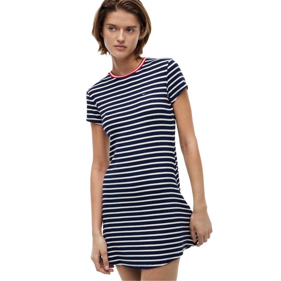 TOMMY JEANS Kleid Mit Ausgestelltem Rock  