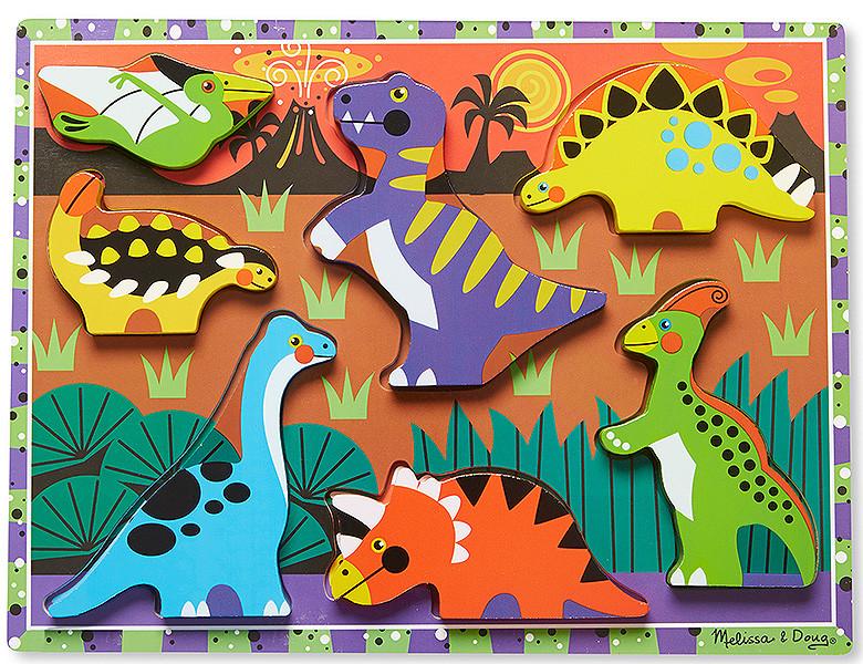 Melissa & Doug  Puzzle Dinosaurier (7Teile) 