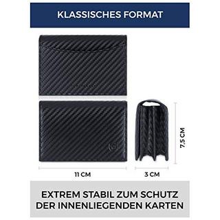 Only-bags.store Porta Biglietti da Visita Effetto Carbonio Protezione RFID  