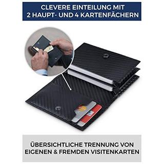 Only-bags.store Porta Biglietti da Visita Effetto Carbonio Protezione RFID  