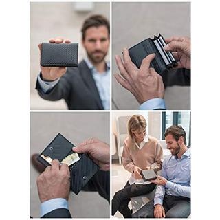 Only-bags.store Porta Biglietti da Visita Effetto Carbonio Protezione RFID  