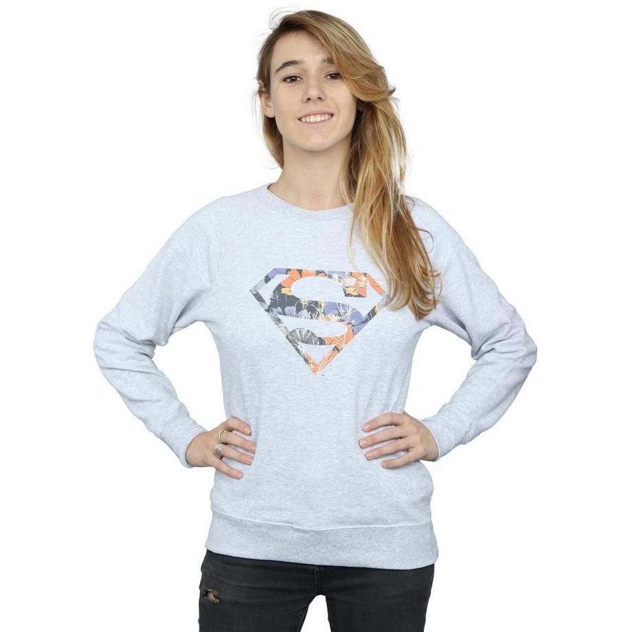 DC COMICS Superman Floral Logo Sweatshirt  