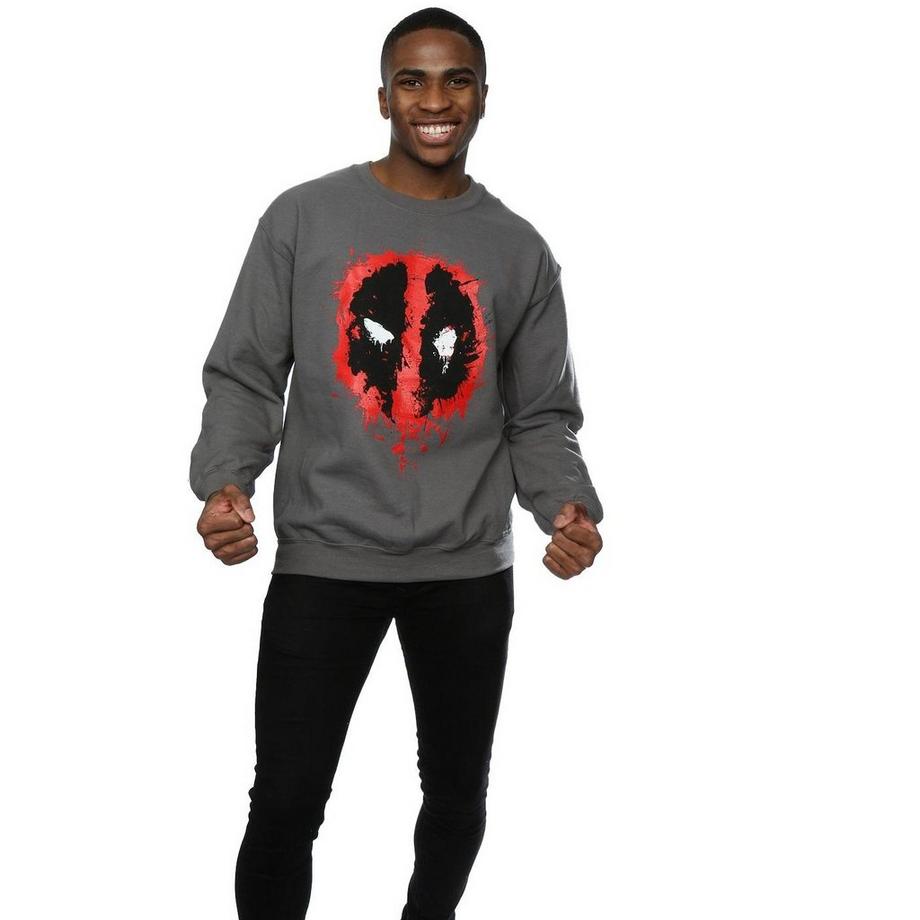 MARVEL Deadpool Splatter Logo Sweatshirt  