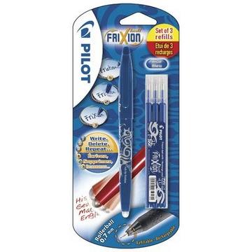 PILOT Roller FriXion Ball + Mine BLFR7L1+1 blau, refill, radierb. Blister