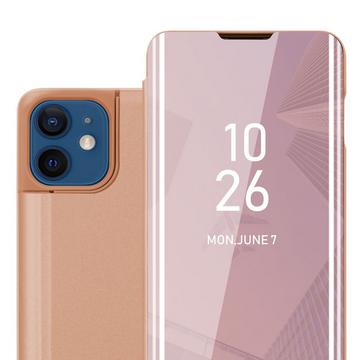 Housse compatible avec Apple iPhone 12 / 12 PRO - Clear View étui de protection miroir avec fonction de support Protection à 360 degrés