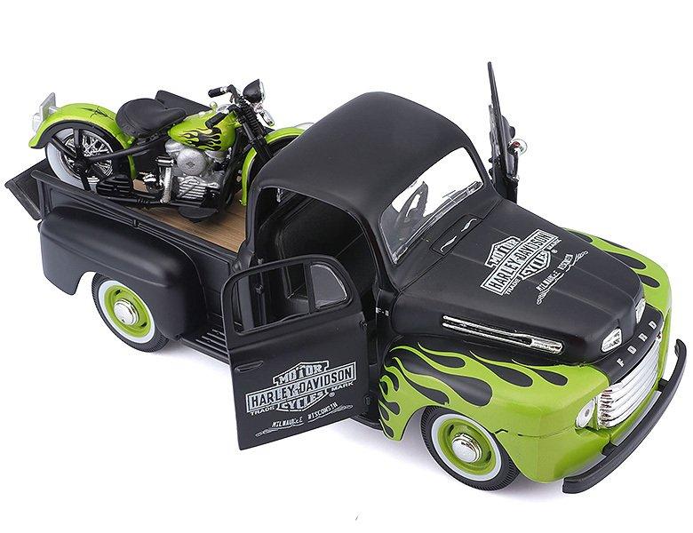 Maisto  1:24 Ford F-1 Pick-Up 1948 Harley Davison 