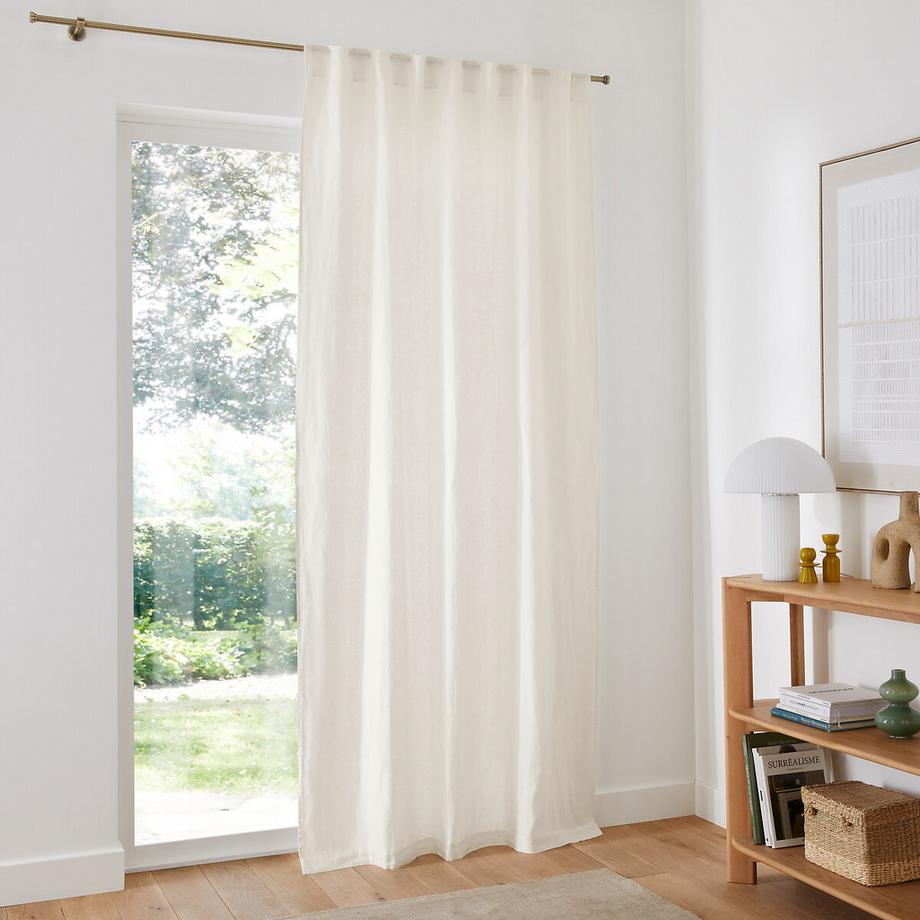 La Redoute Intérieurs  Leinenvorhang Elba mit verdeckten Schlaufen 