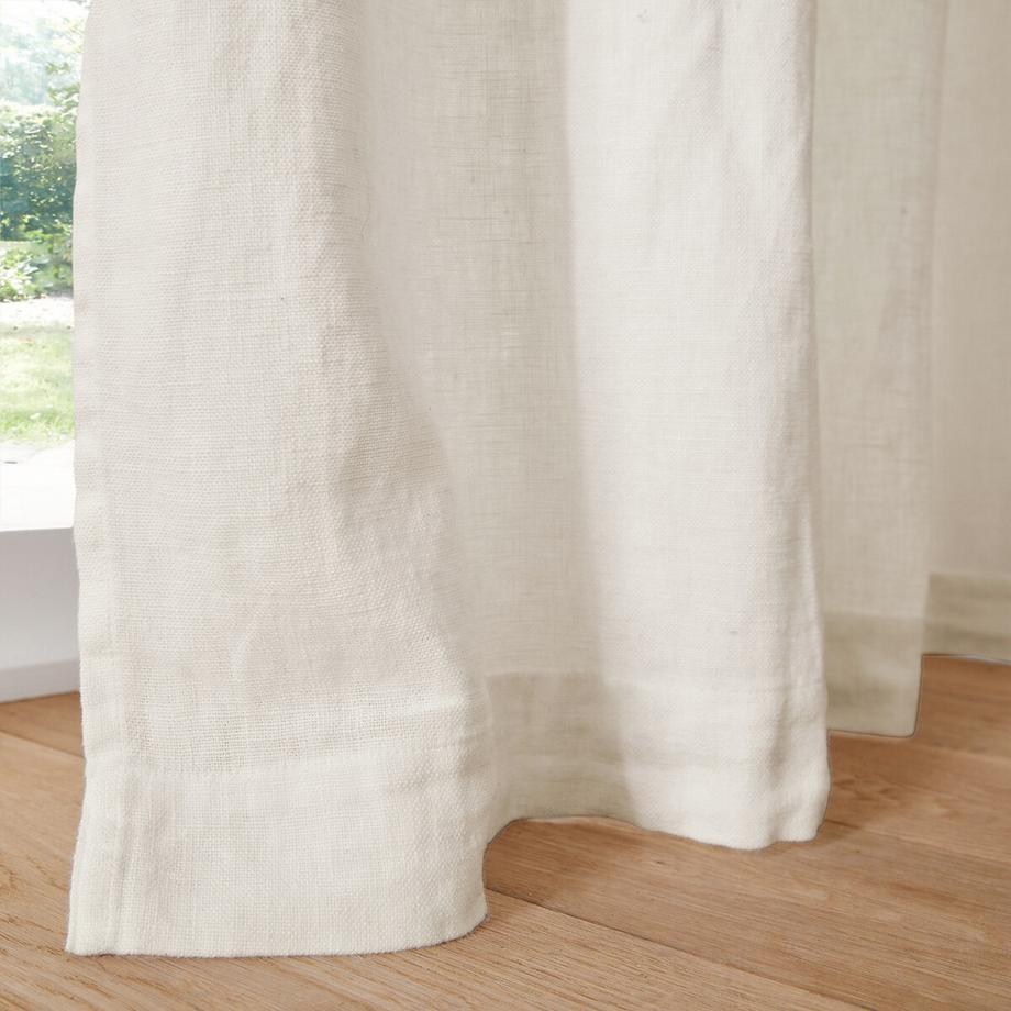 La Redoute Intérieurs  Leinenvorhang Elba mit verdeckten Schlaufen 