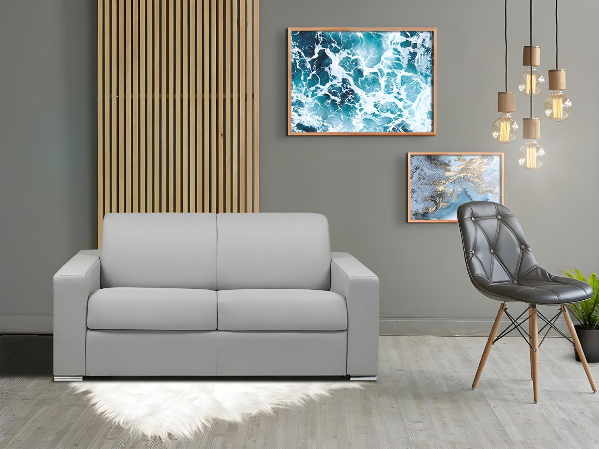 LINEA SOFA Schlafsofa 2Sitzer Stoff CALITO Liegefläche Matratzen  