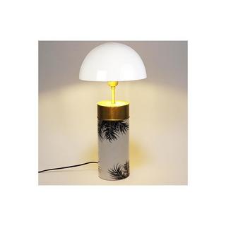 OZAIA Lampada da tavolo a fungo stile art déco ferro bianco dorato e nero AGARIC  