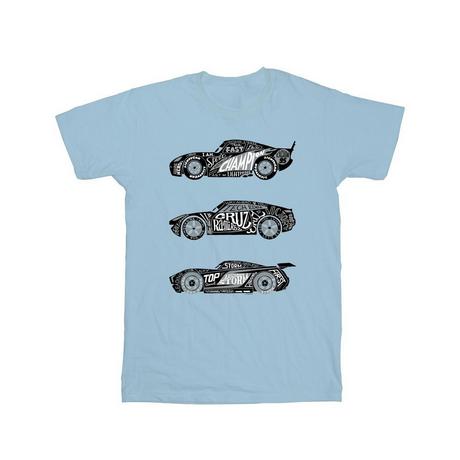 Disney Cars T-Shirt Stampa Grafica  