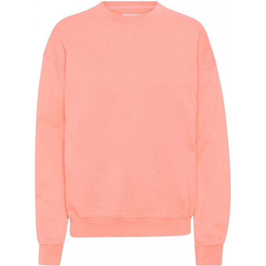 Sweatshirt col rond  Organic oversized bright coral