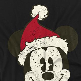 Disney Mickey Mouse Bonnet de Noël T-Shirt Manches Longues  