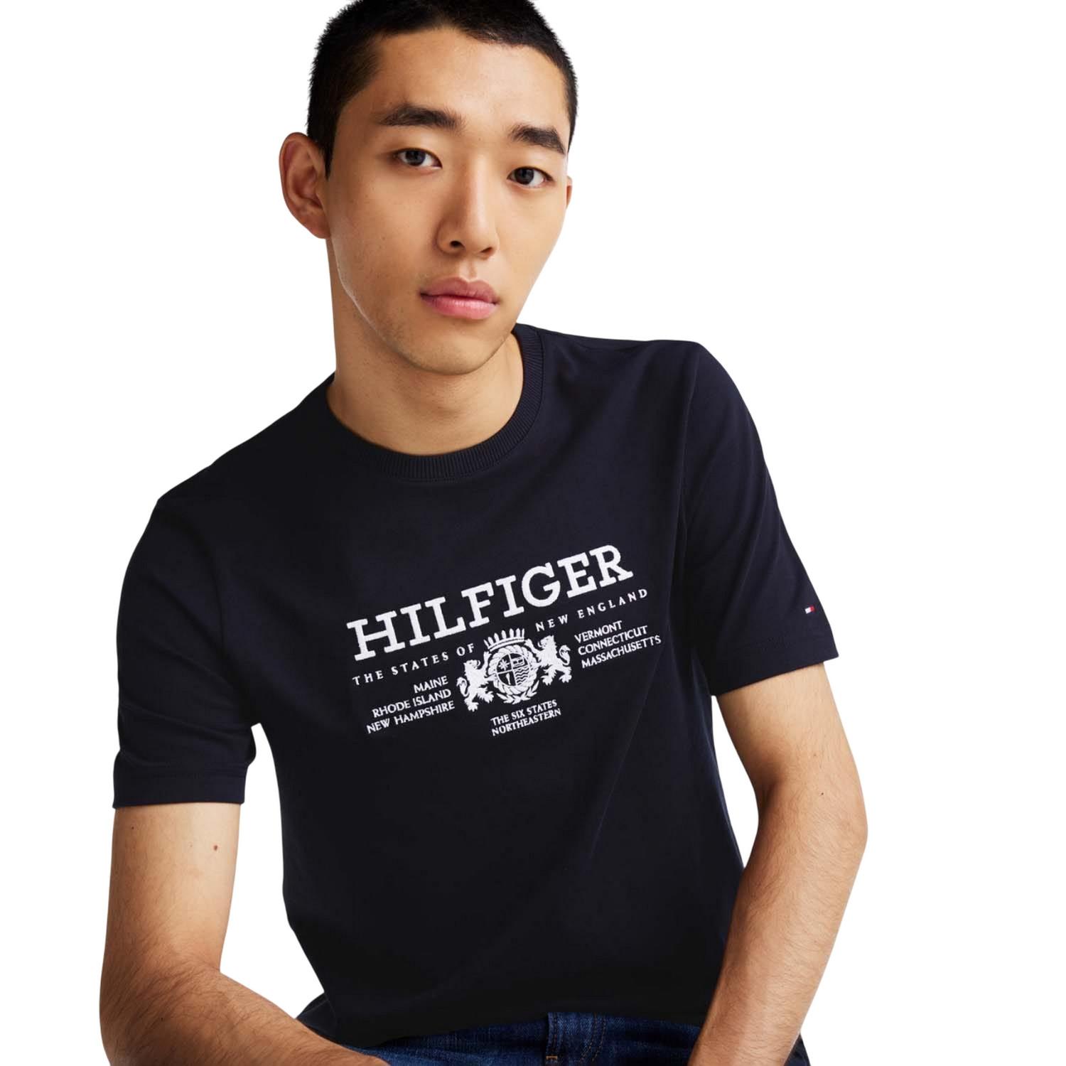 TOMMY HILFIGER T-Shirt Coupe Droite avec Imprimé Graphique  
