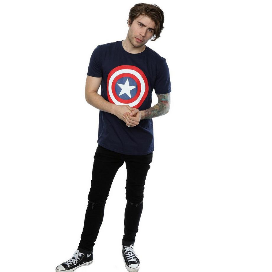 MARVEL Captain America Schild Grafikdruck T-Shirt  