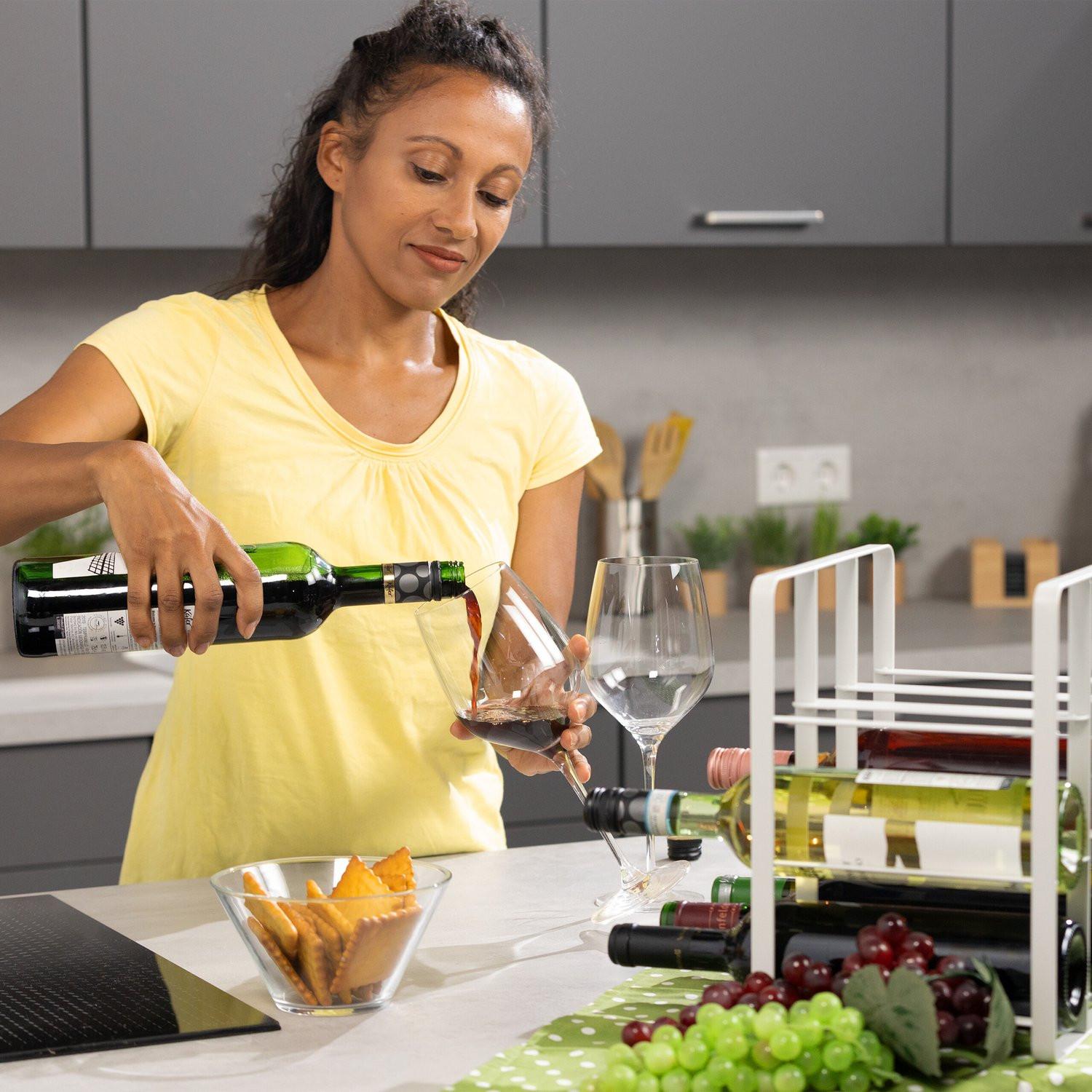 Northio Casier à vin en métal pour 9 bouteilles  